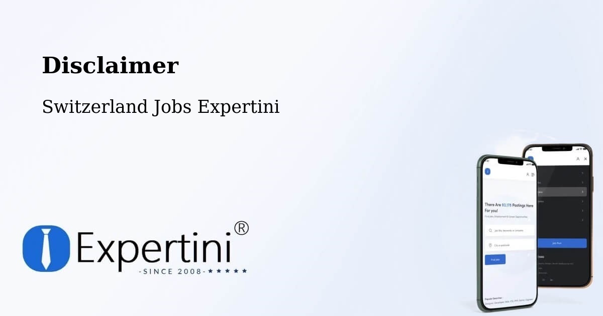 Disclaimer – Wangen An Der Aare - Switzerland Jobs Expertini